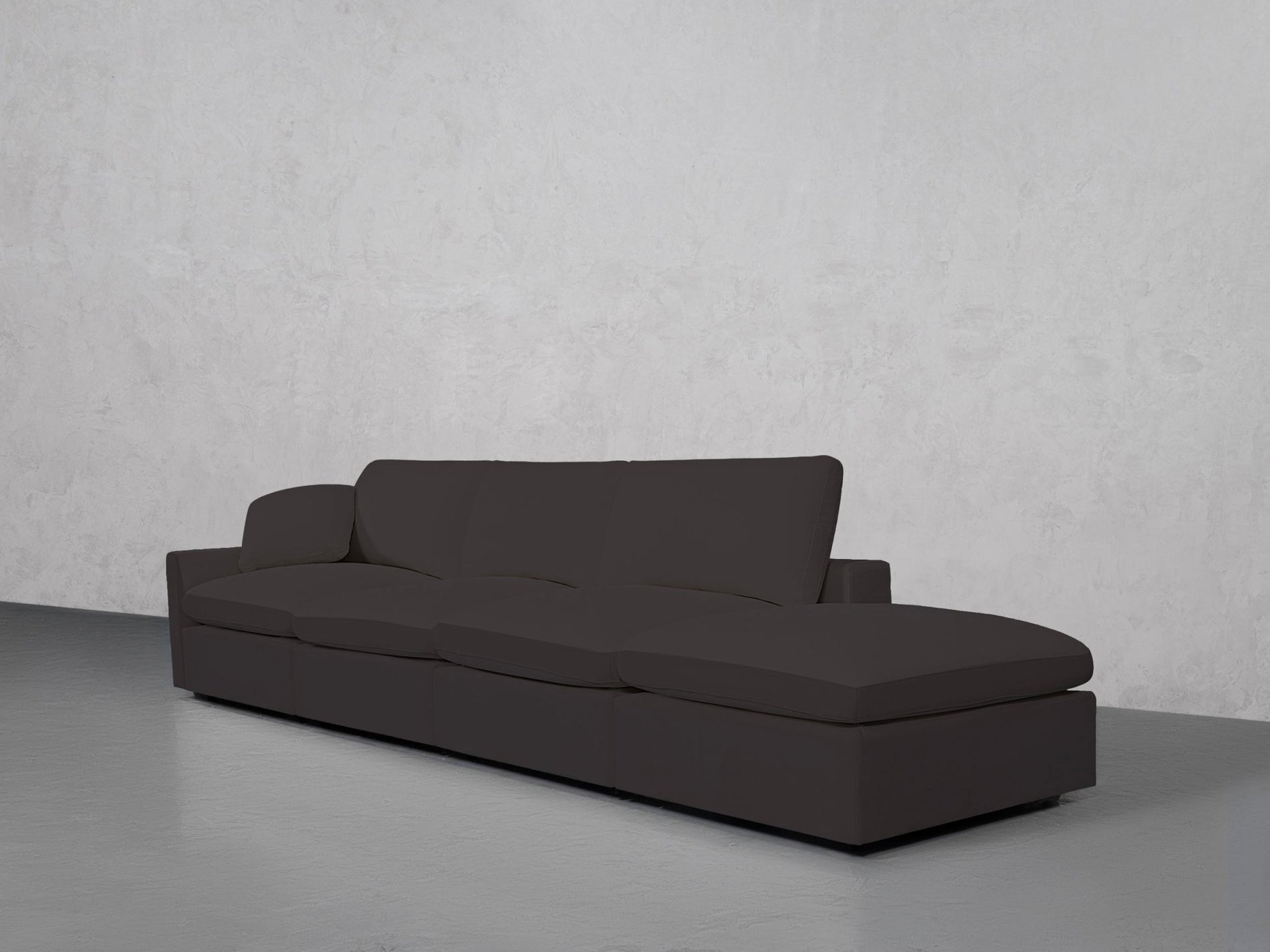 4-Seat Modular Lounger Sofa (Thin Arm) - 7th Avenue