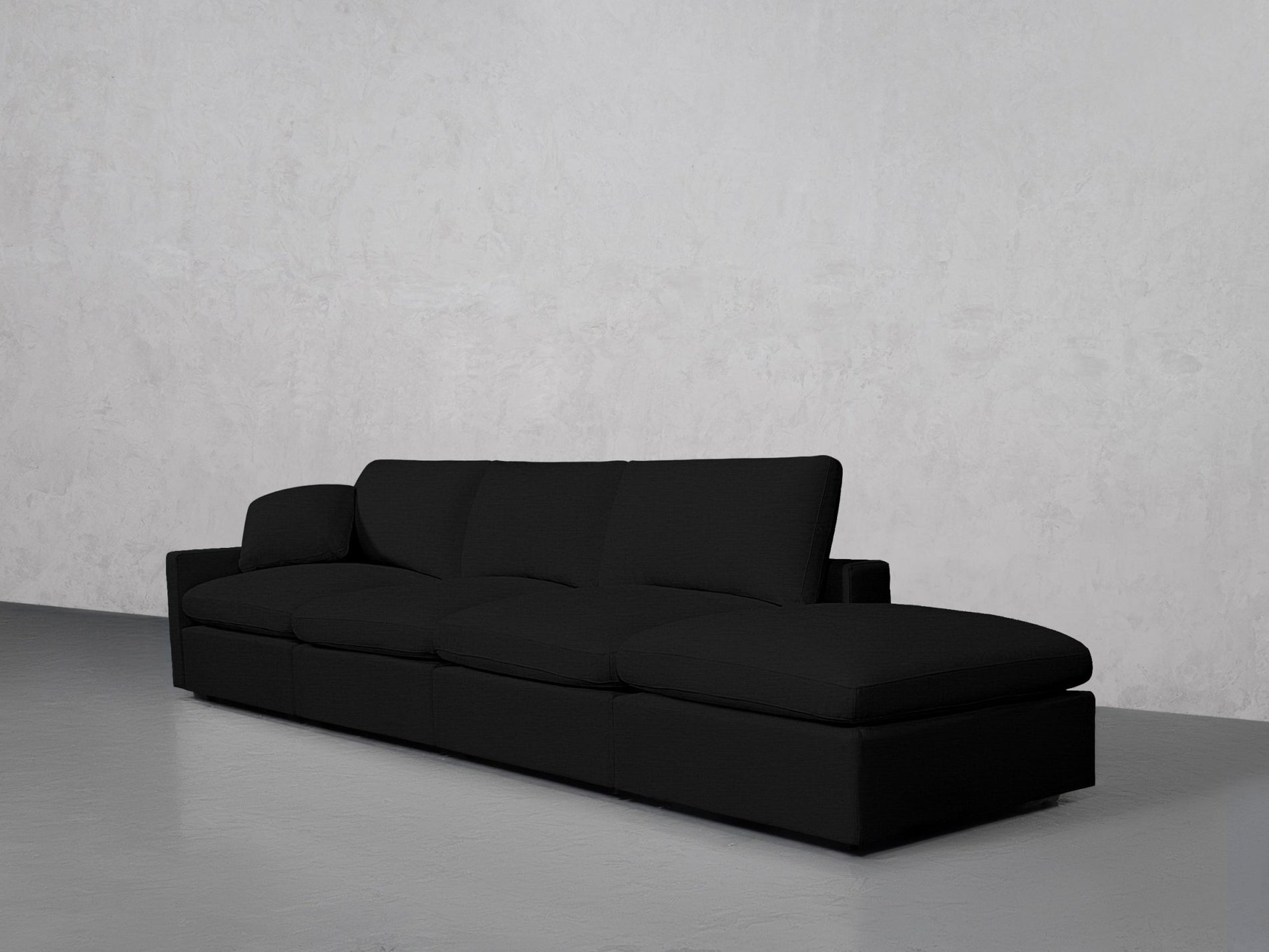 4-Seat Modular Lounger Sofa (Thin Arm) - 7th Avenue