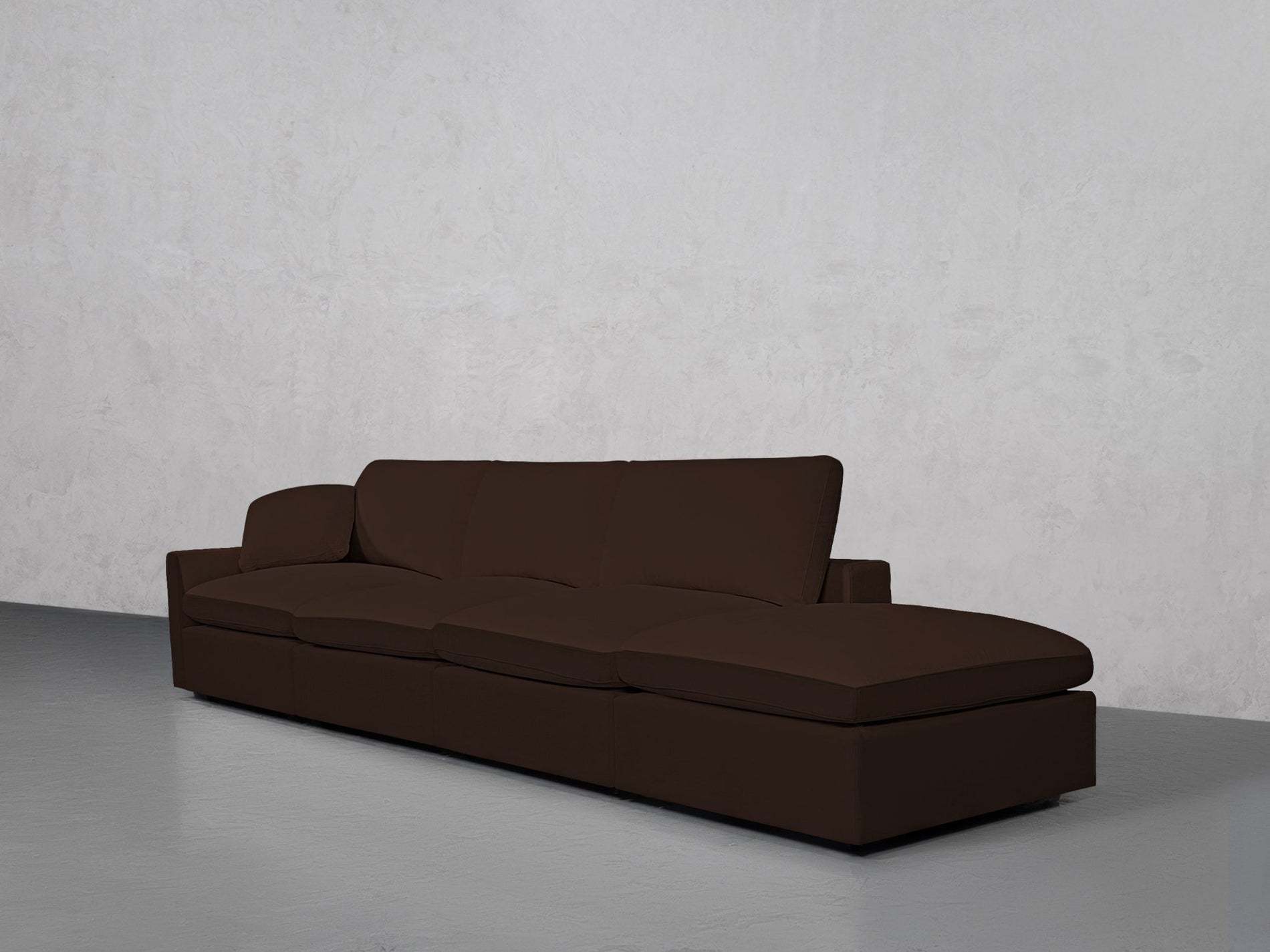 4-Seat Modular Lounger Sofa (Thin Arm) - 7th Avenue