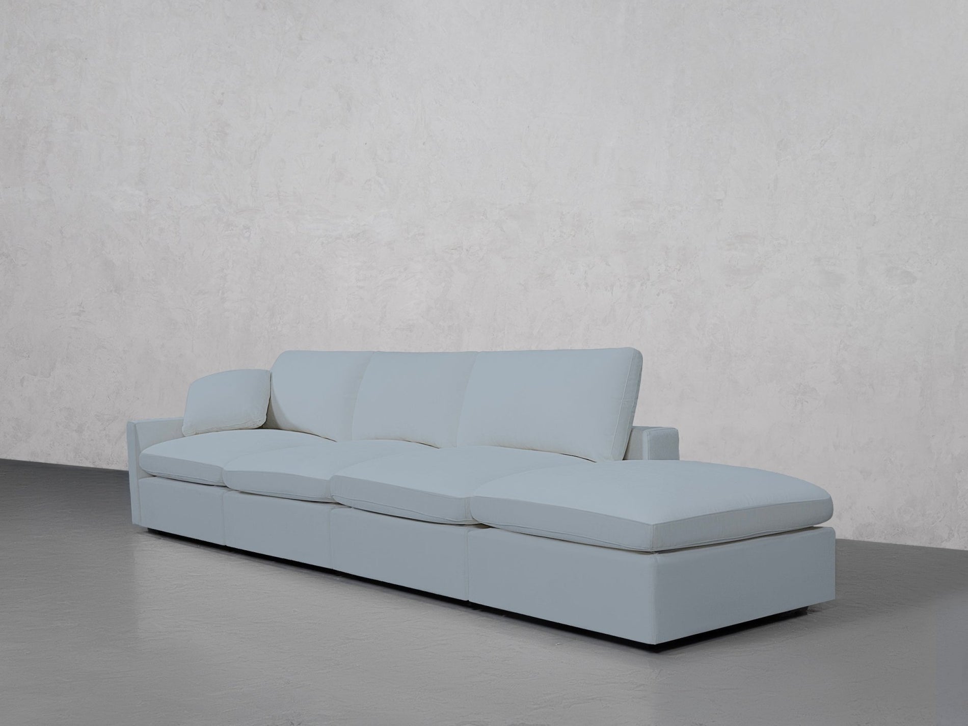 4-Seat Modular Lounger Sofa (Thin Arm) - 7th Avenue