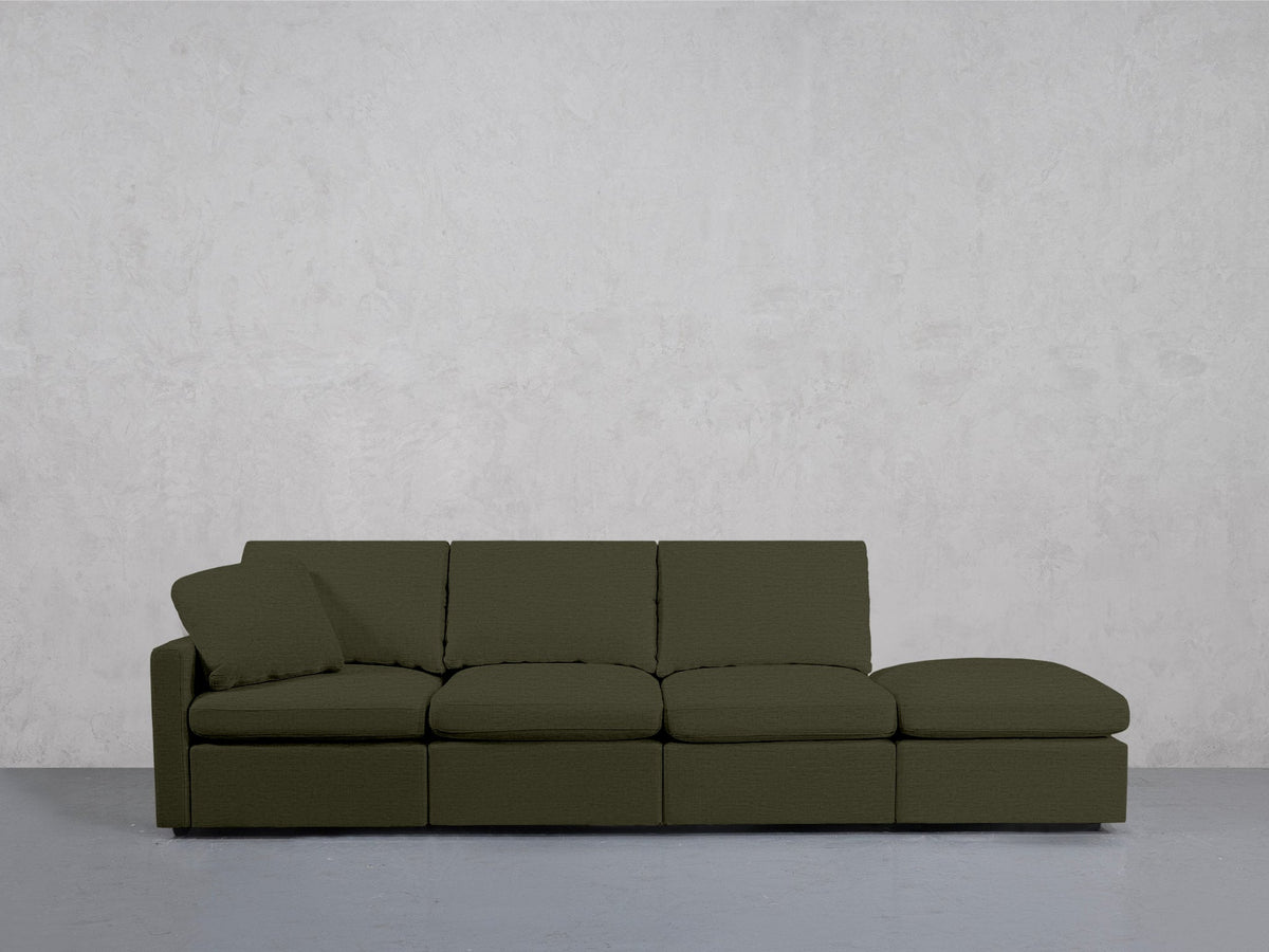 4-Seat Modular Lounger Sofa (Thin Arm) - 7th Avenue