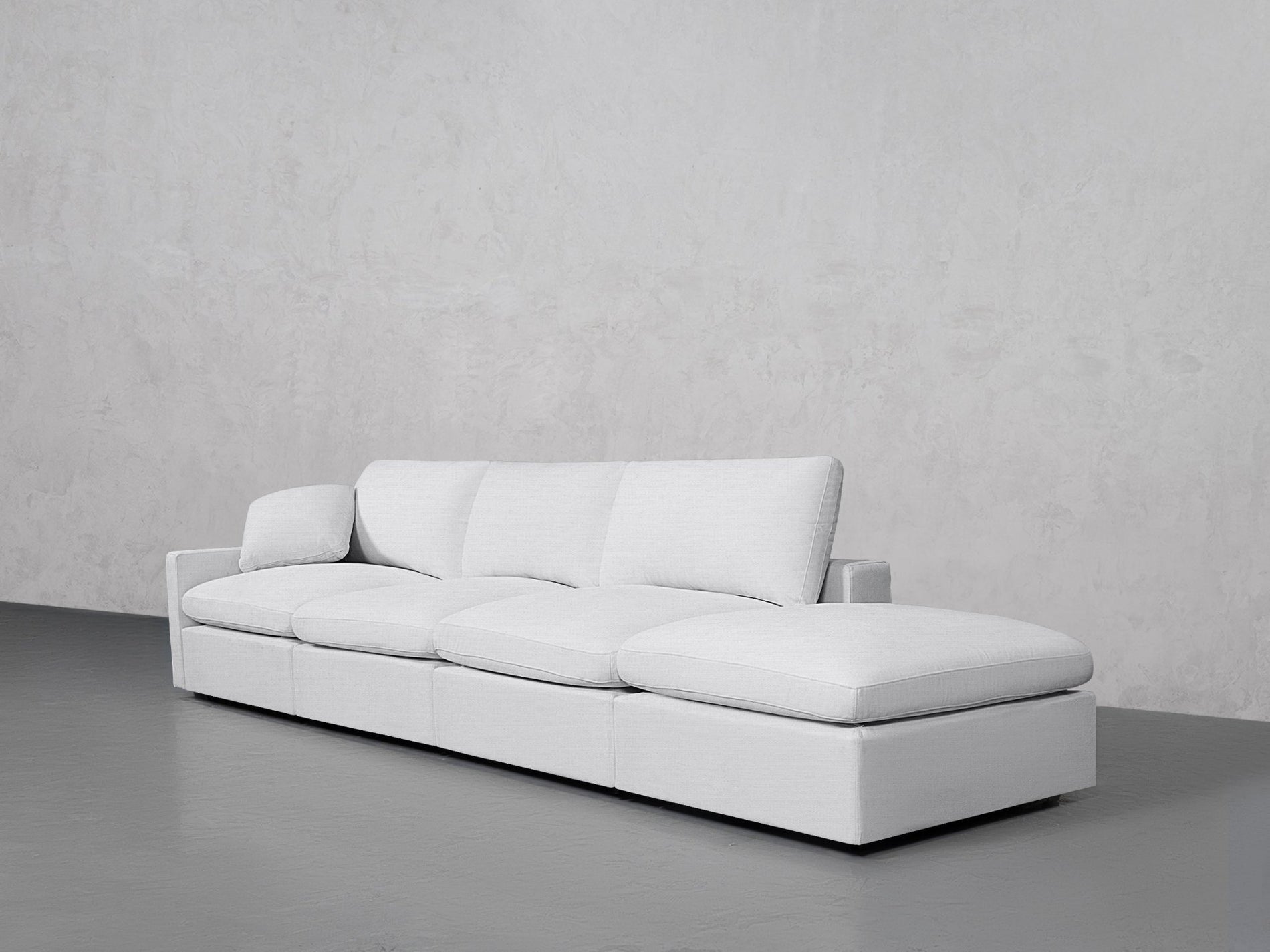4-Seat Modular Lounger Sofa (Thin Arm) - 7th Avenue