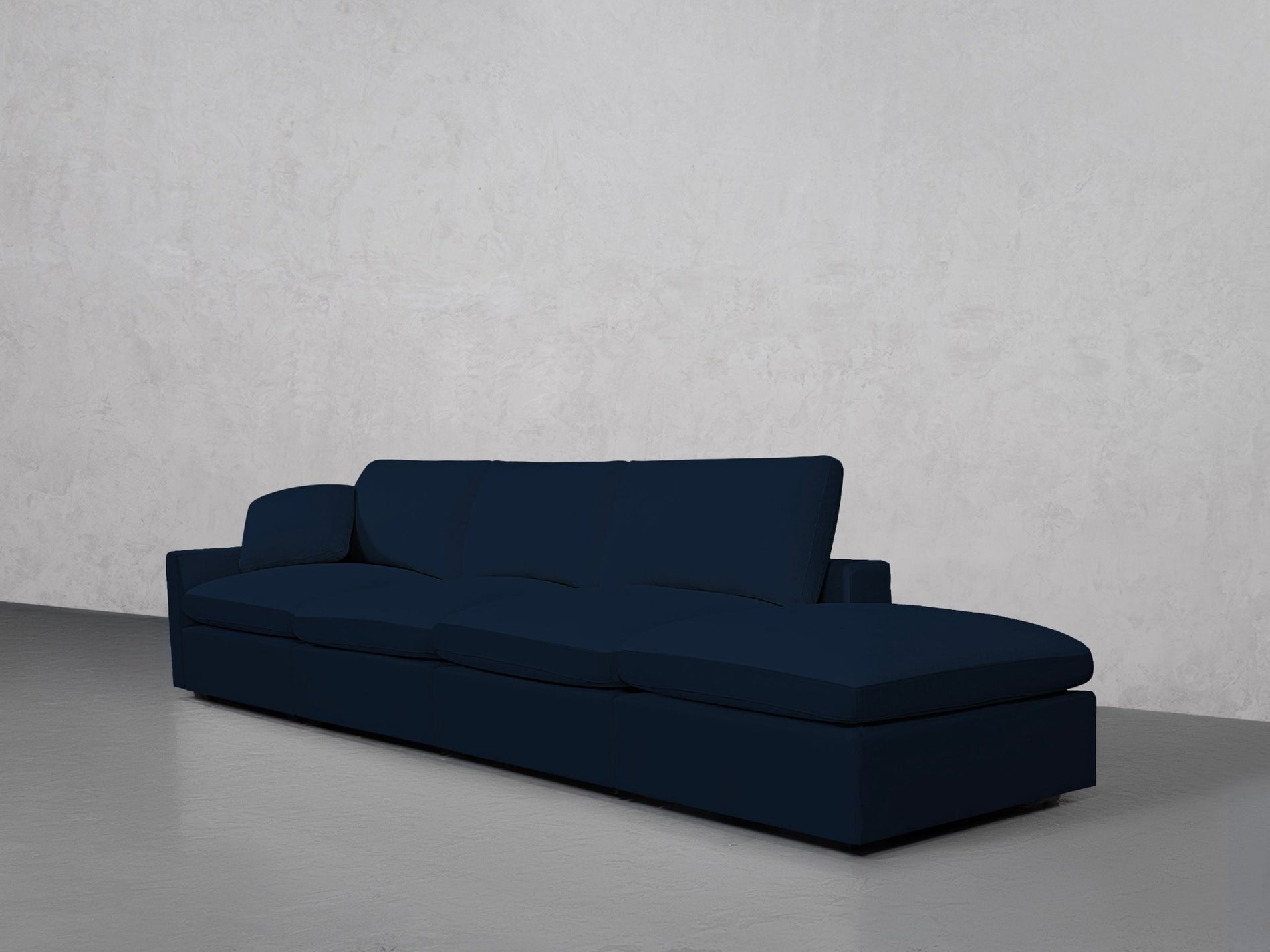 4-Seat Modular Lounger Sofa (Thin Arm) - 7th Avenue