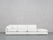 4-Seat Modular Lounger Sofa (Thin Arm) - 7th Avenue
