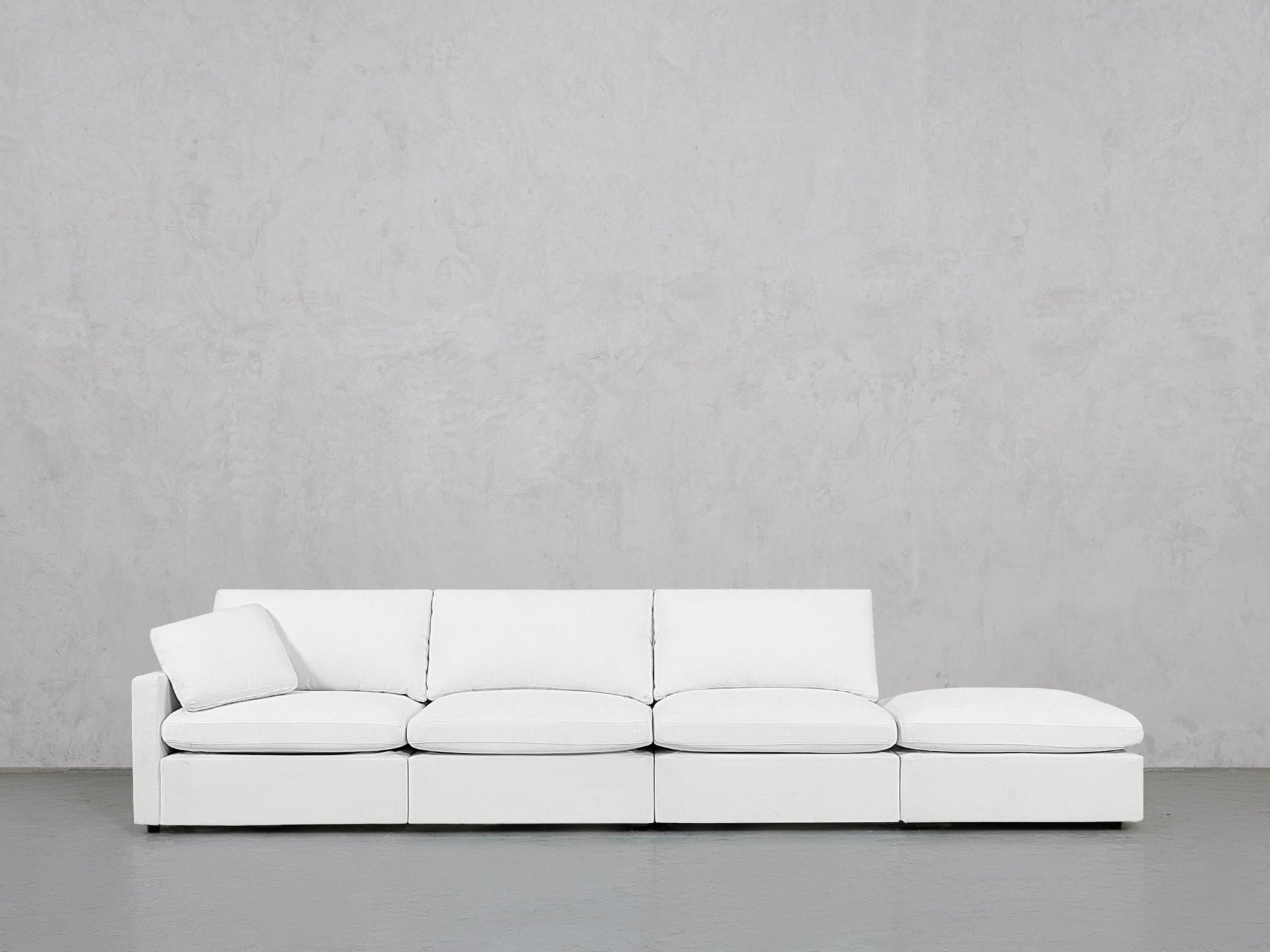 4-Seat Modular Lounger Sofa (Thin Arm) - 7th Avenue