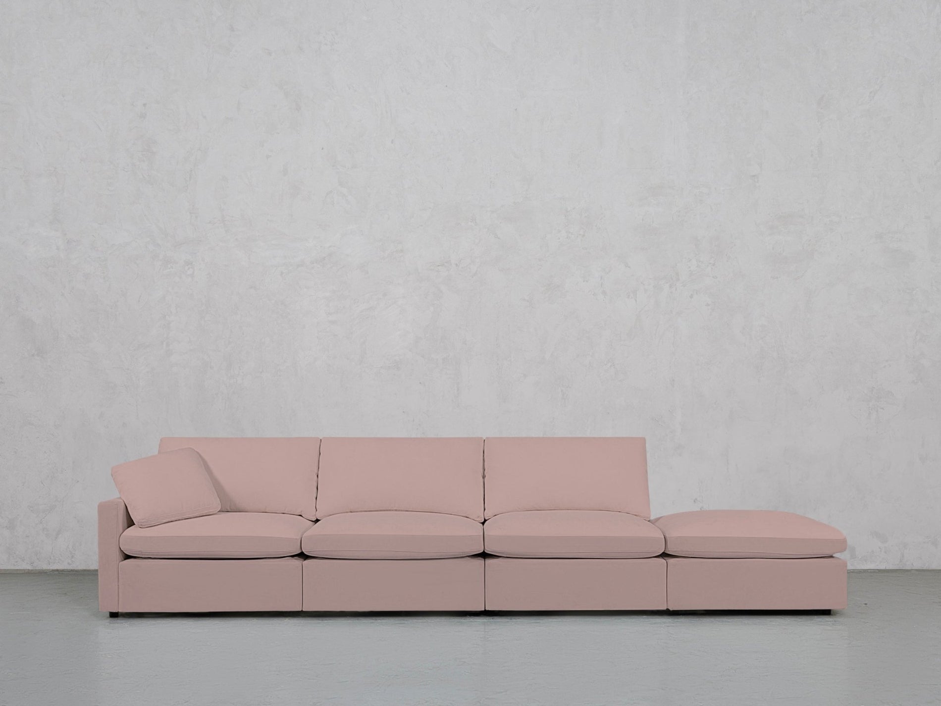 4-Seat Modular Lounger Sofa (Thin Arm) - 7th Avenue