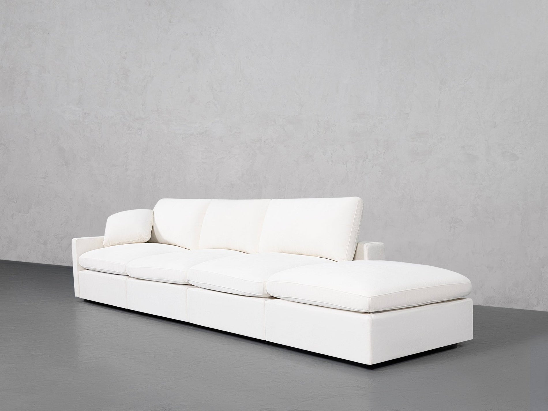 4-Seat Modular Lounger Sofa (Thin Arm) - 7th Avenue
