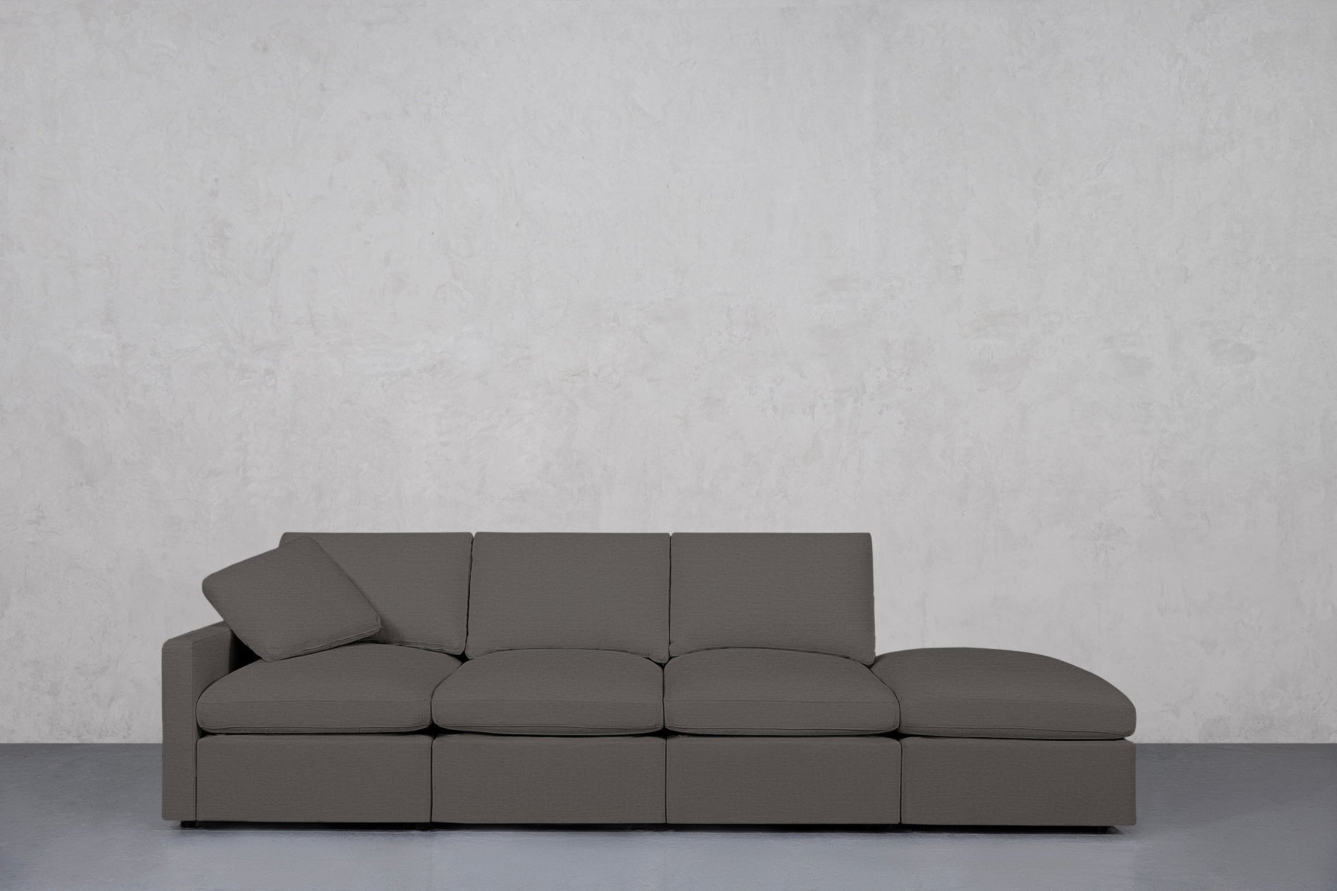 4-Seat Modular Lounger Sofa (Thin Arm) - 7th Avenue