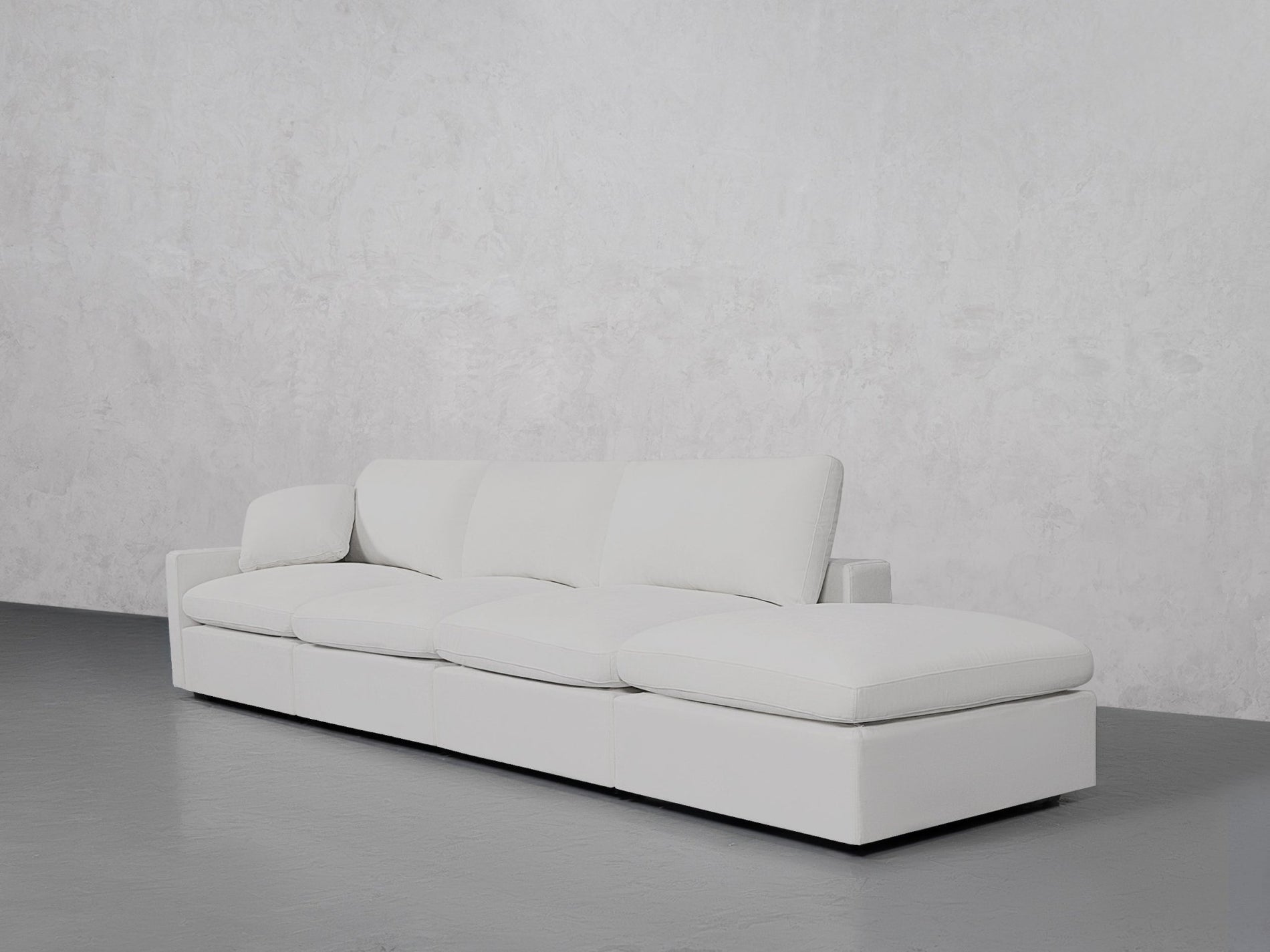 4-Seat Modular Lounger Sofa (Thin Arm) - 7th Avenue