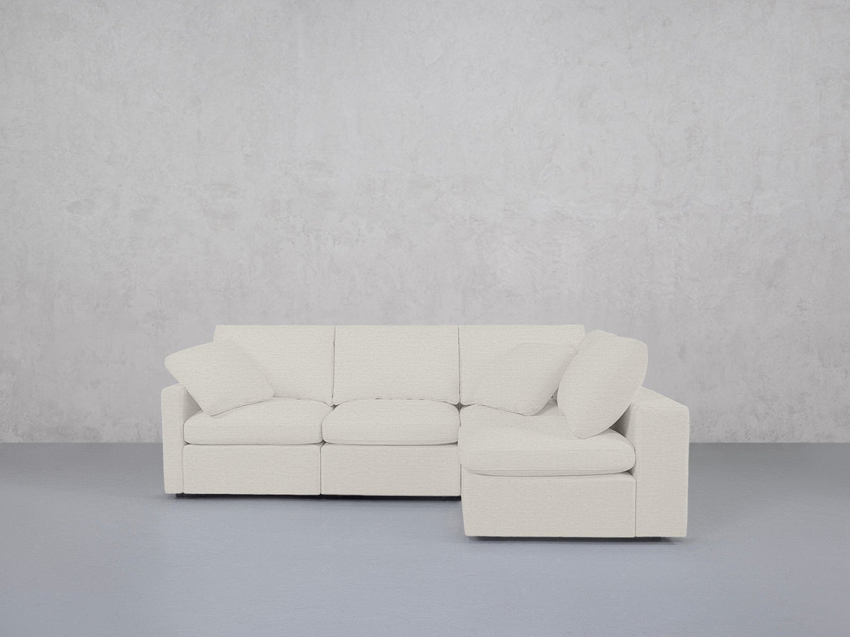4-Seat Modular Open Corner Right Sectional (Thin Arm) - 7th Avenue