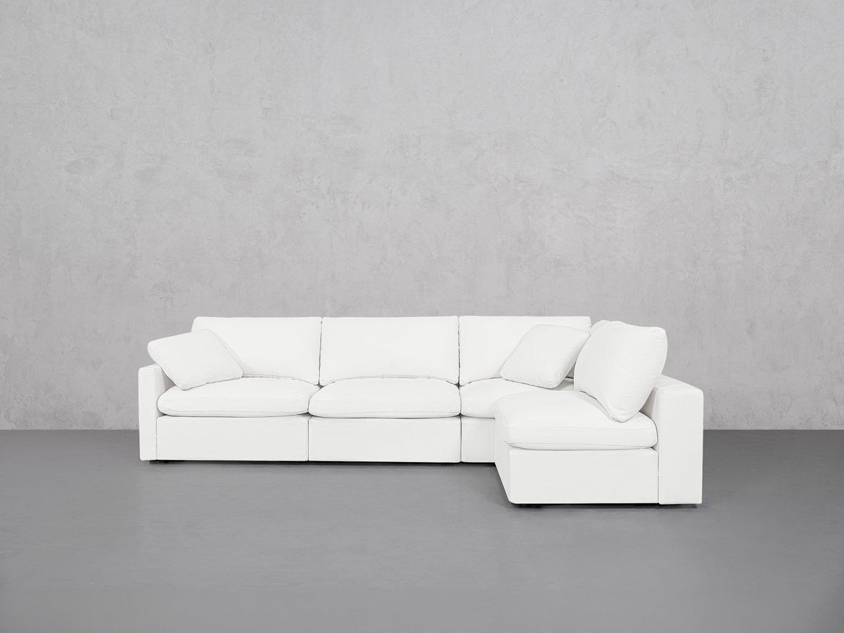 4-Seat Modular Open Corner Right Sectional (Thin Arm) - 7th Avenue