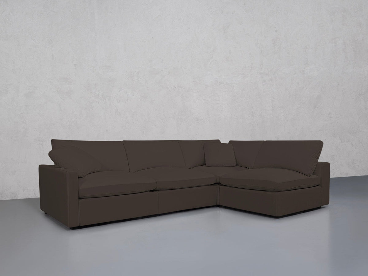 4-Seat Modular Open Corner Right Sectional (Thin Arm) - 7th Avenue