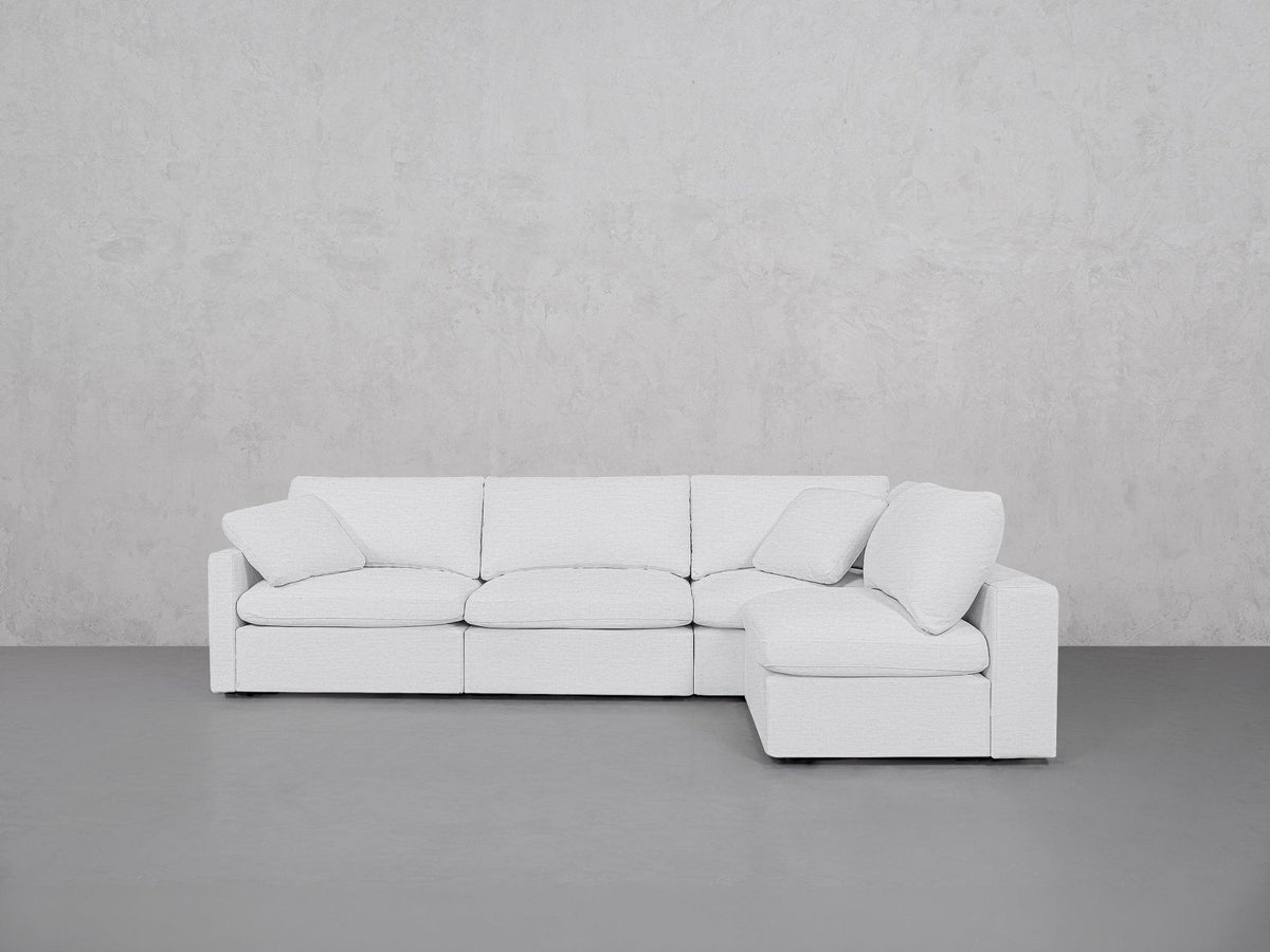 4-Seat Modular Open Corner Right Sectional (Thin Arm) - 7th Avenue