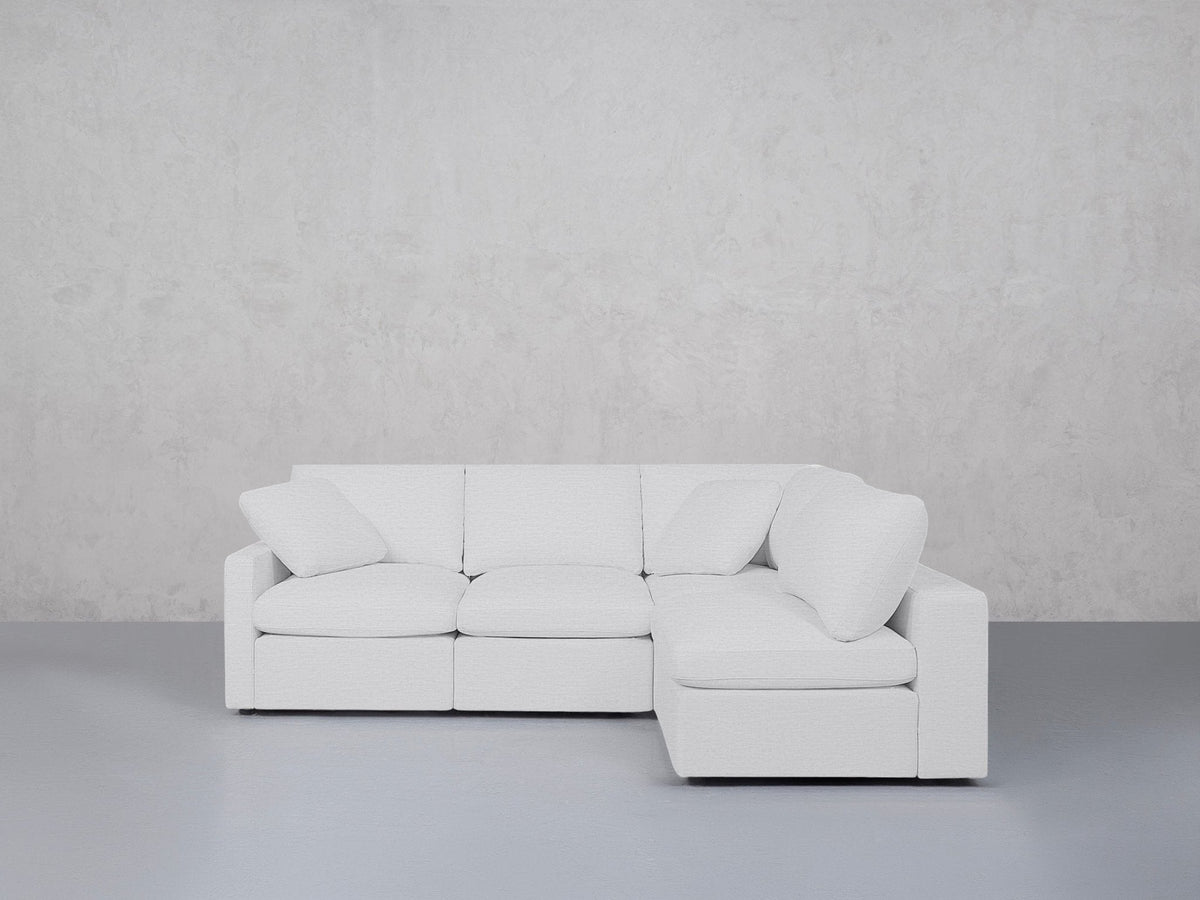 4-Seat Modular Open Corner Right Sectional (Thin Arm) - 7th Avenue