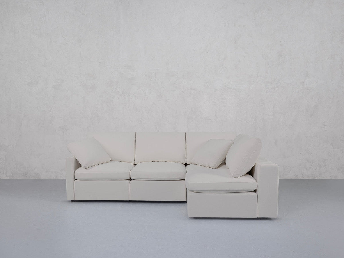 4-Seat Modular Open Corner Right Sectional (Thin Arm) - 7th Avenue