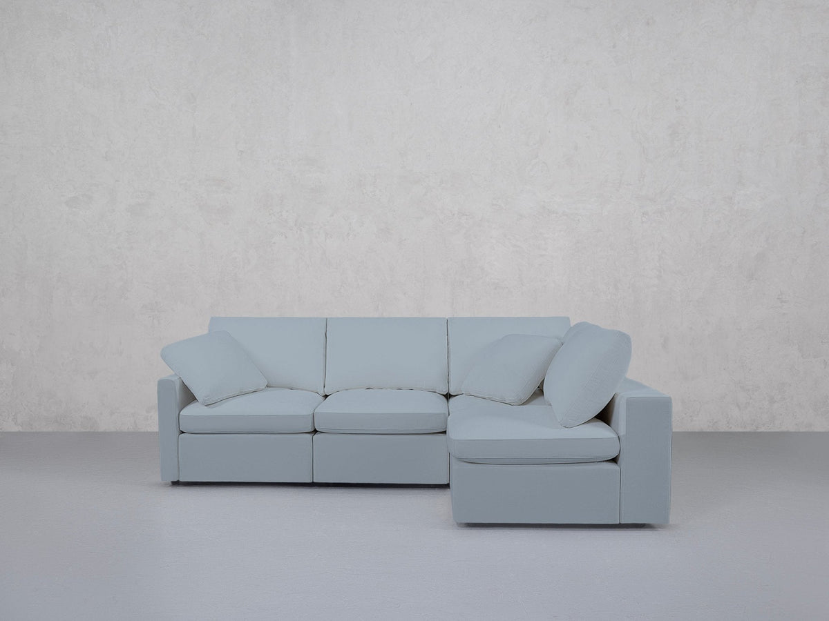 4-Seat Modular Open Corner Right Sectional (Thin Arm) - 7th Avenue