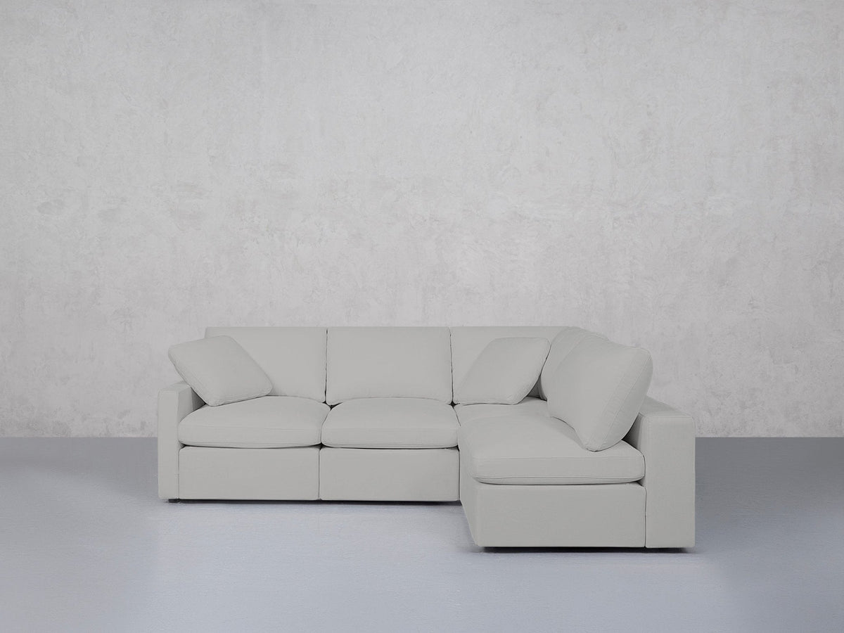 4-Seat Modular Open Corner Right Sectional (Thin Arm) - 7th Avenue