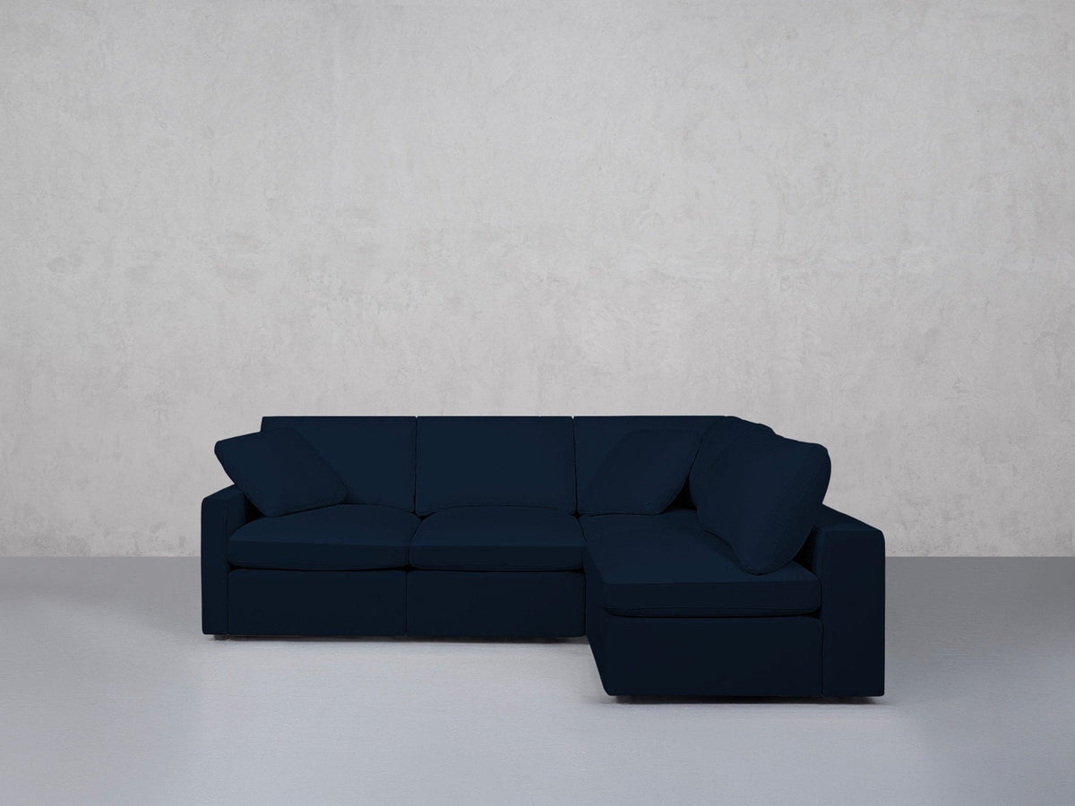 4-Seat Modular Open Corner Right Sectional (Thin Arm) - 7th Avenue