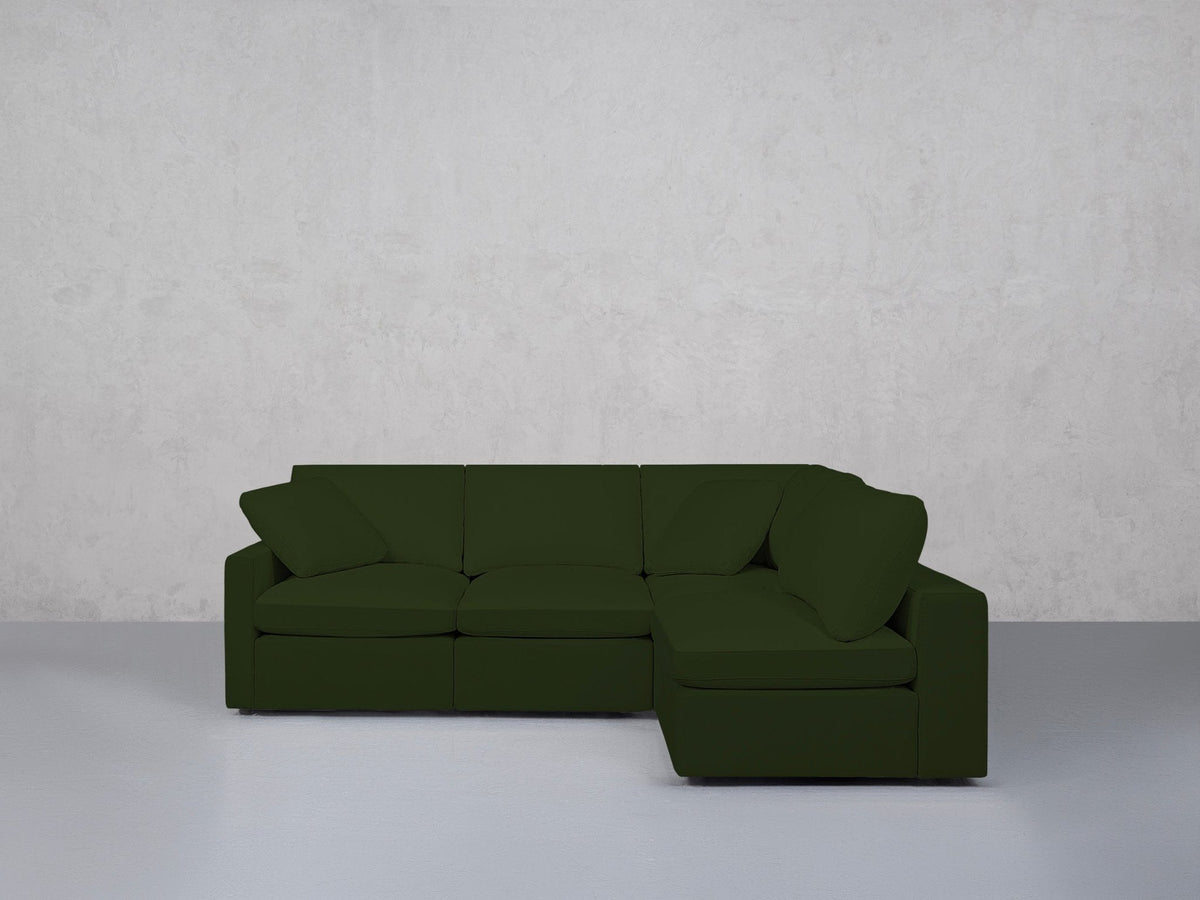 4-Seat Modular Open Corner Right Sectional (Thin Arm) - 7th Avenue