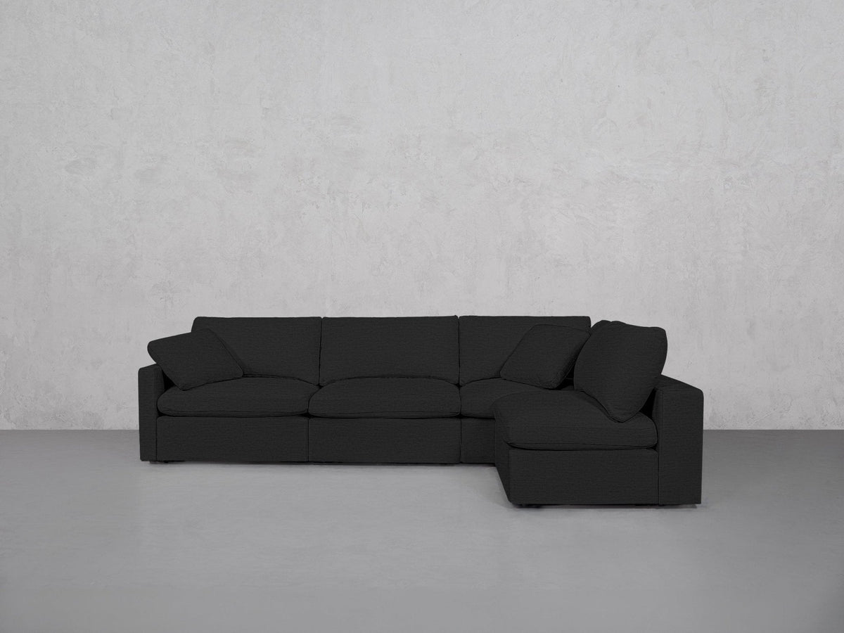 4-Seat Modular Open Corner Right Sectional (Thin Arm) - 7th Avenue