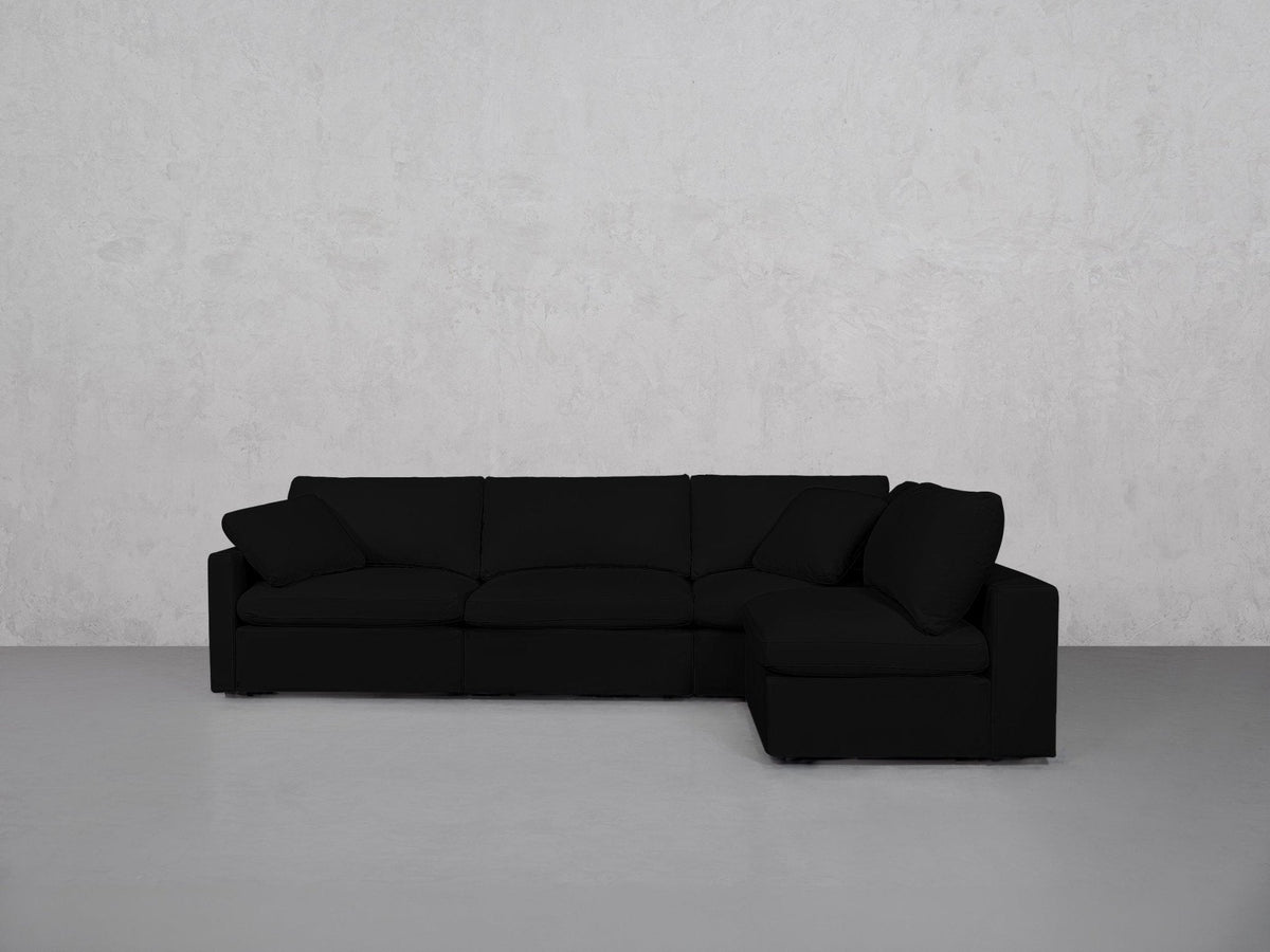 4-Seat Modular Open Corner Right Sectional (Thin Arm) - 7th Avenue