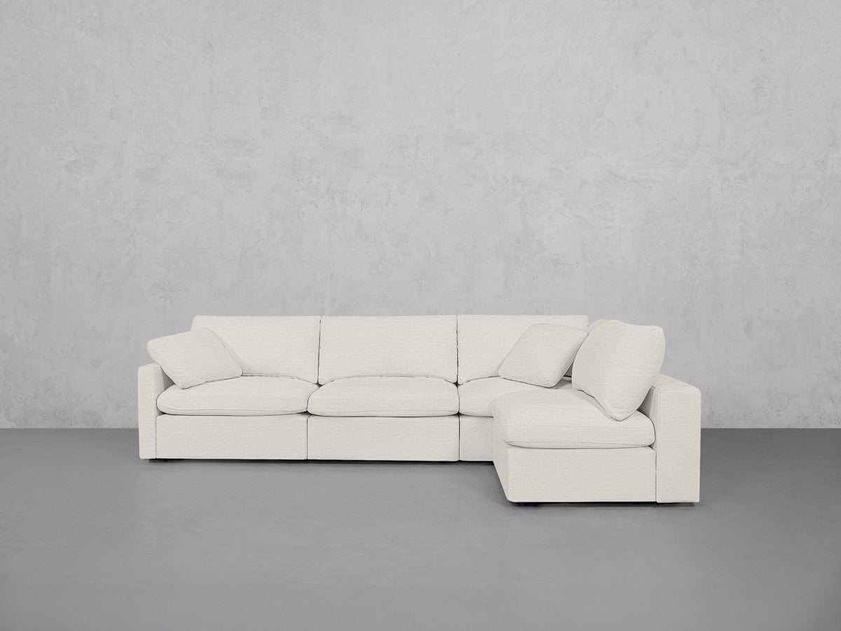 4-Seat Modular Open Corner Right Sectional (Thin Arm) - 7th Avenue