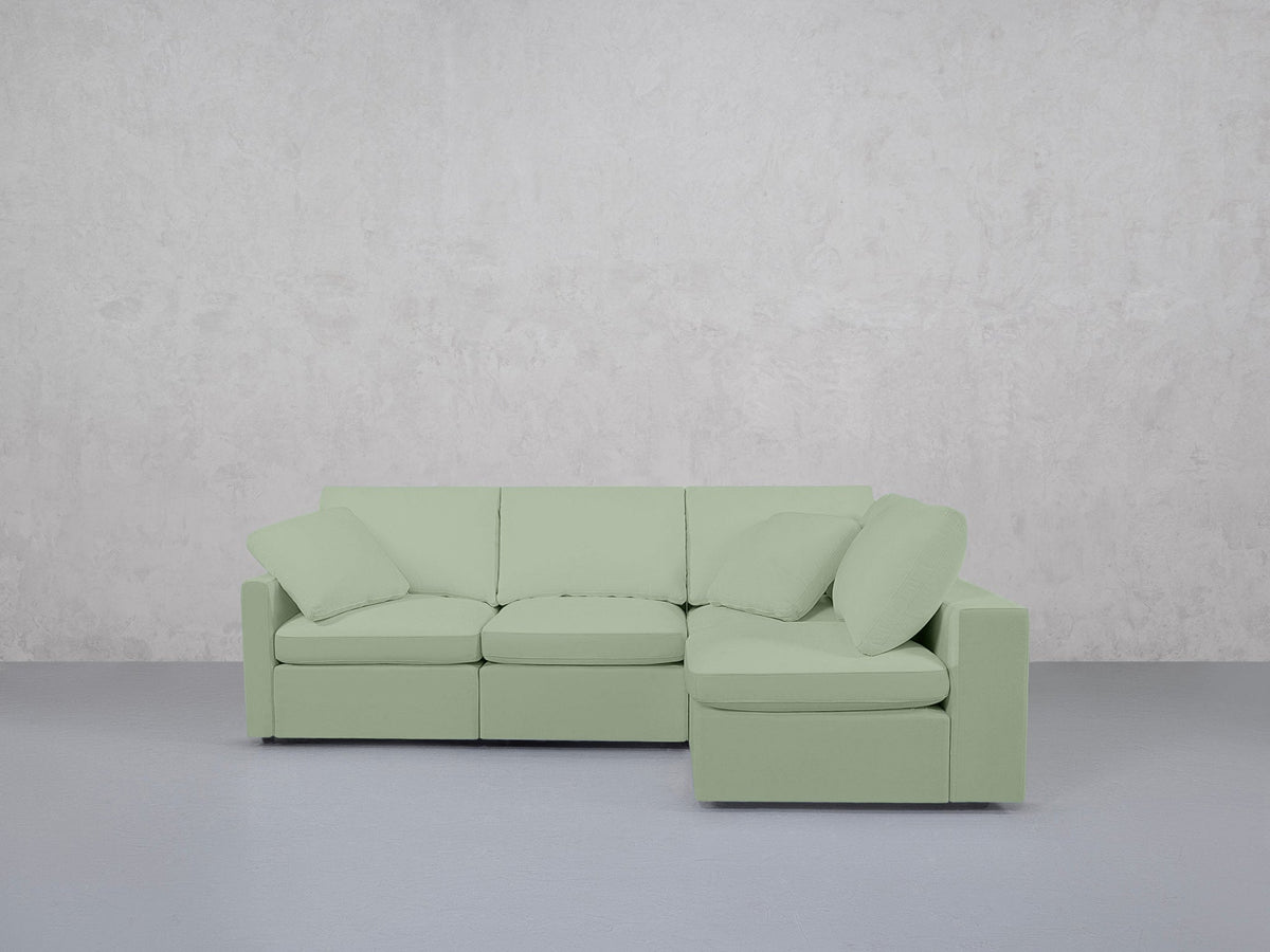 4-Seat Modular Open Corner Right Sectional (Thin Arm) - 7th Avenue