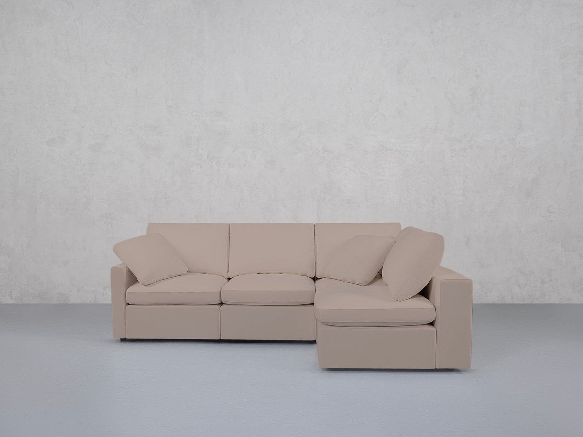 4-Seat Modular Open Corner Right Sectional (Thin Arm) - 7th Avenue