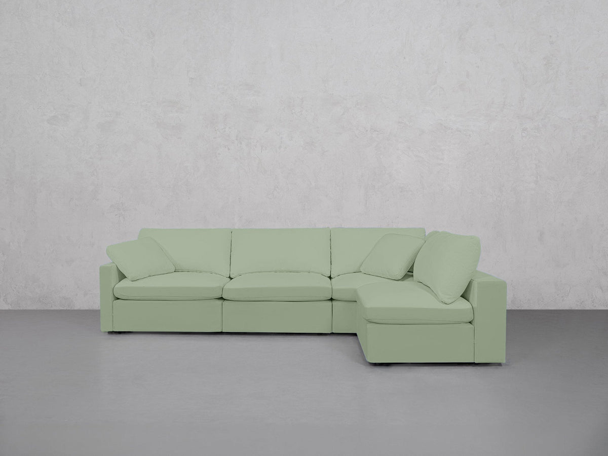 4-Seat Modular Open Corner Right Sectional (Thin Arm) - 7th Avenue
