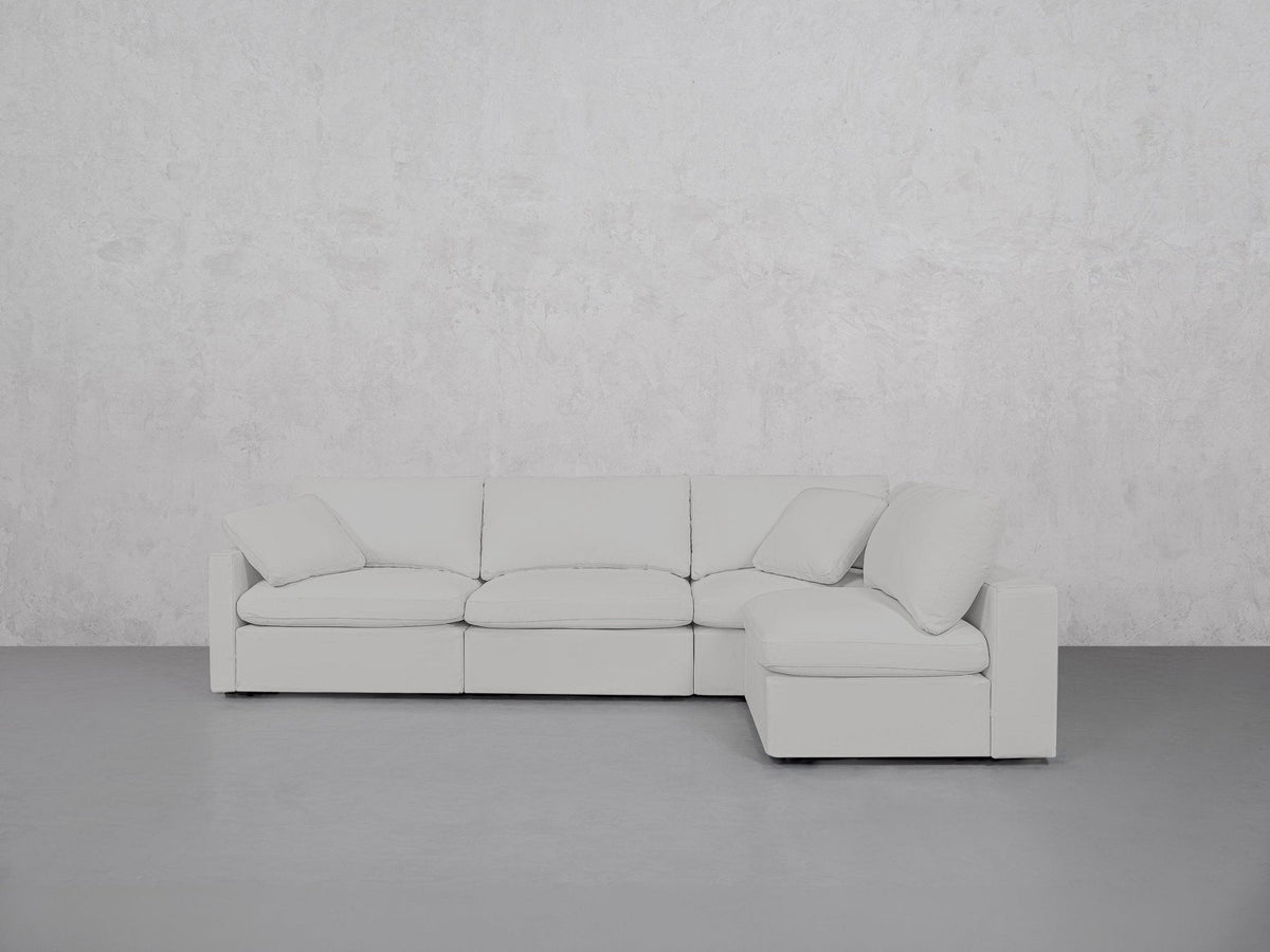 4-Seat Modular Open Corner Right Sectional (Thin Arm) - 7th Avenue