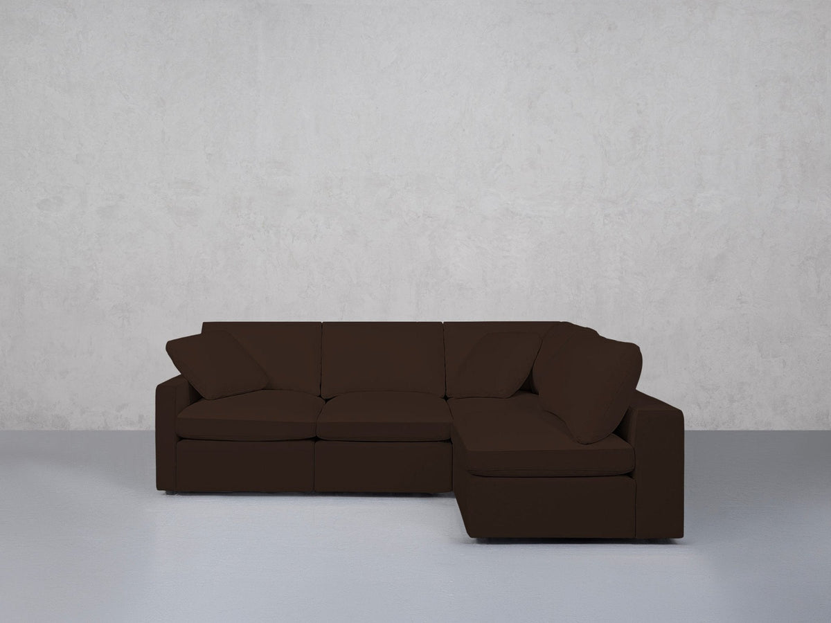 4-Seat Modular Open Corner Right Sectional (Thin Arm) - 7th Avenue