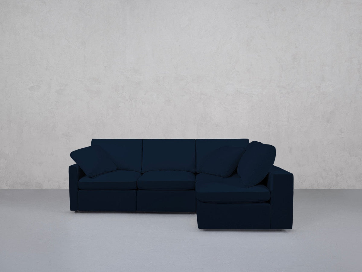 4-Seat Modular Open Corner Right Sectional (Thin Arm) - 7th Avenue