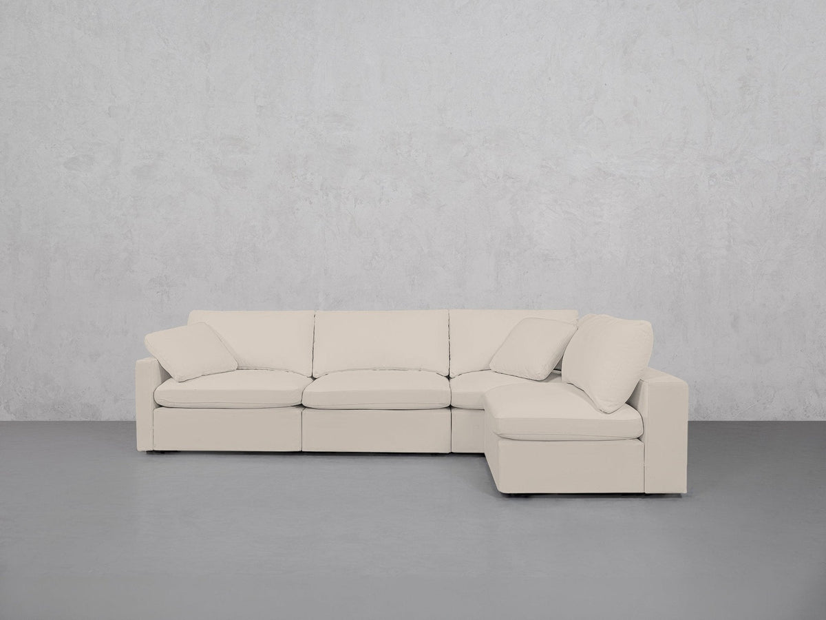 4-Seat Modular Open Corner Right Sectional (Thin Arm) - 7th Avenue