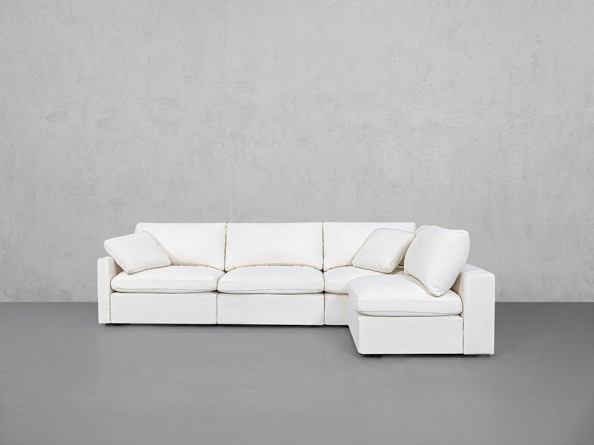 4-Seat Modular Open Corner Right Sectional (Thin Arm) - 7th Avenue