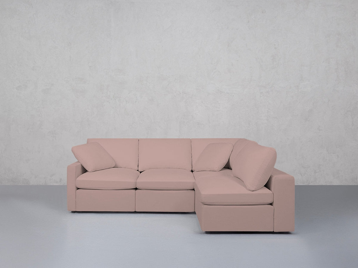 4-Seat Modular Open Corner Right Sectional (Thin Arm) - 7th Avenue