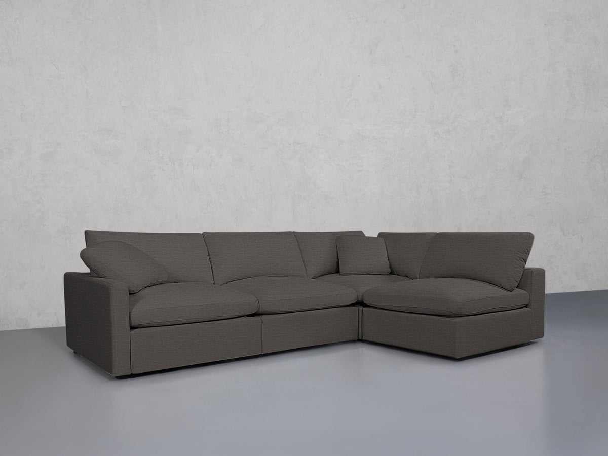 4-Seat Modular Open Corner Right Sectional (Thin Arm) - 7th Avenue