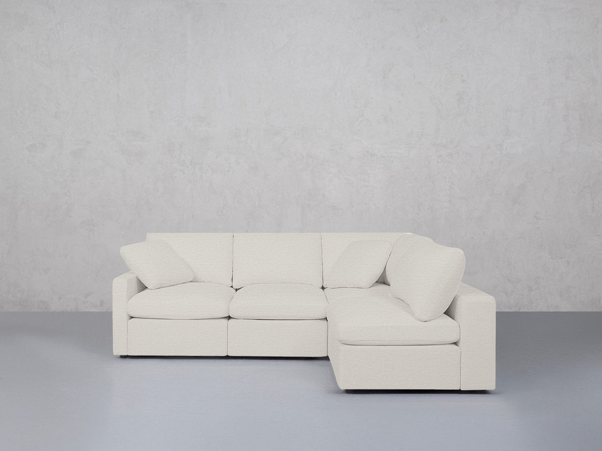 4-Seat Modular Open Corner Right Sectional (Thin Arm) - 7th Avenue