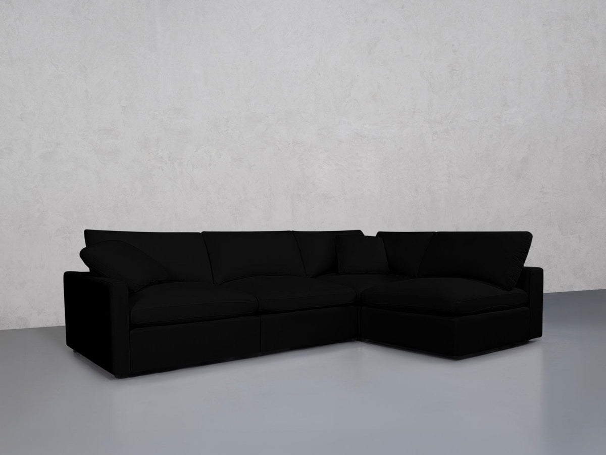 4-Seat Modular Open Corner Right Sectional (Thin Arm) - 7th Avenue