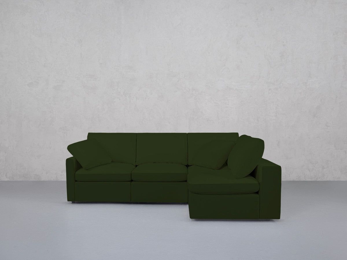4-Seat Modular Open Corner Right Sectional (Thin Arm) - 7th Avenue