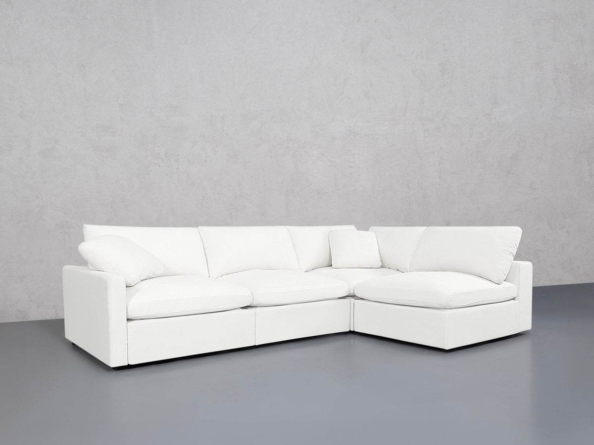 4-Seat Modular Open Corner Right Sectional (Thin Arm) - 7th Avenue