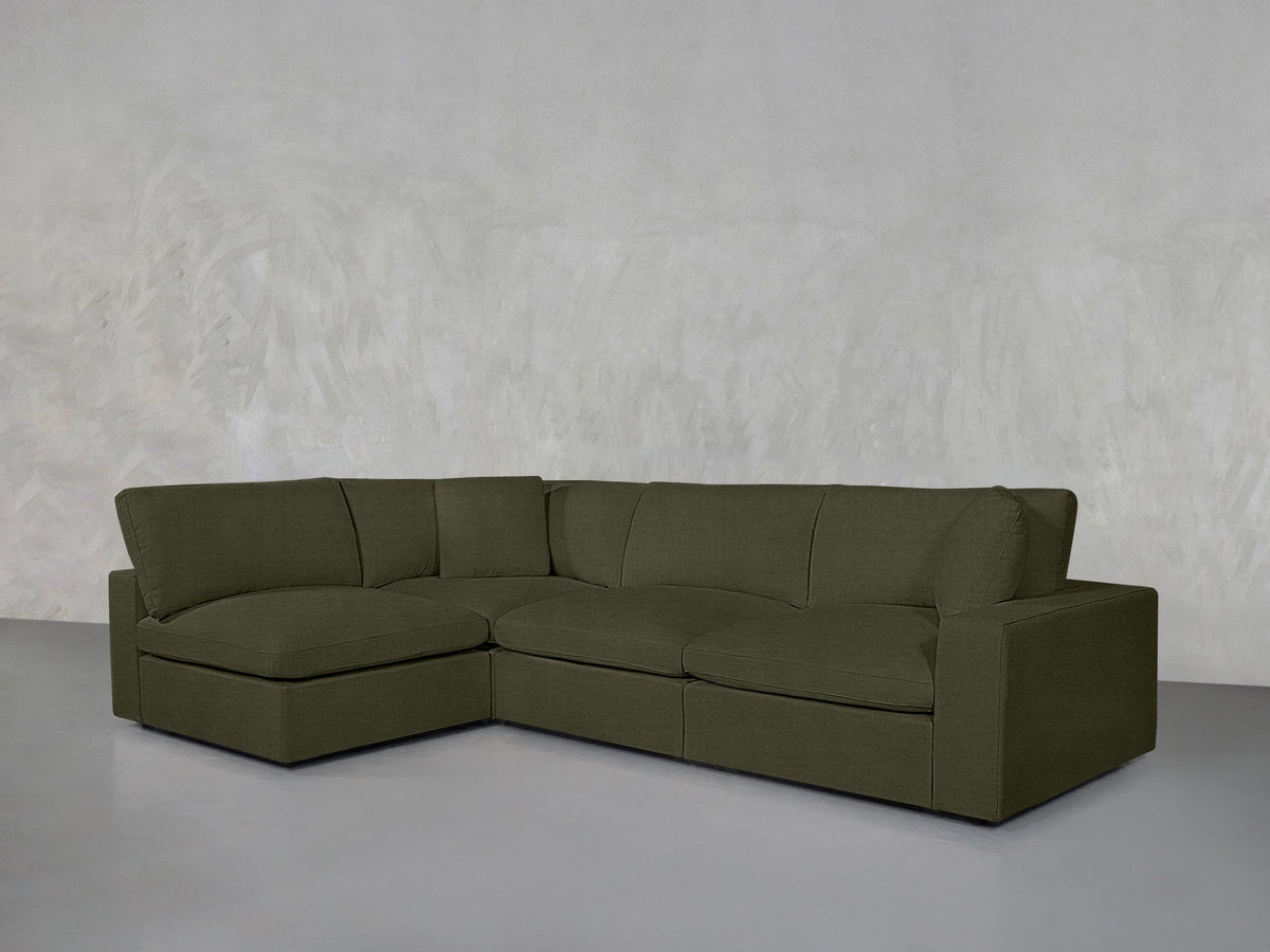 4-Seat Modular Open Corner Sectional - 7th Avenue