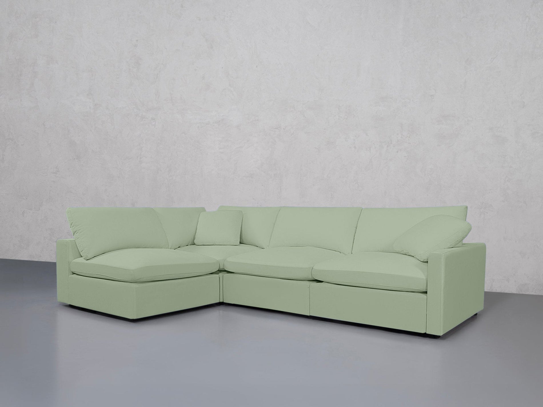 4-Seat Modular Open Corner Sectional (Thin Arm) - 7th Avenue