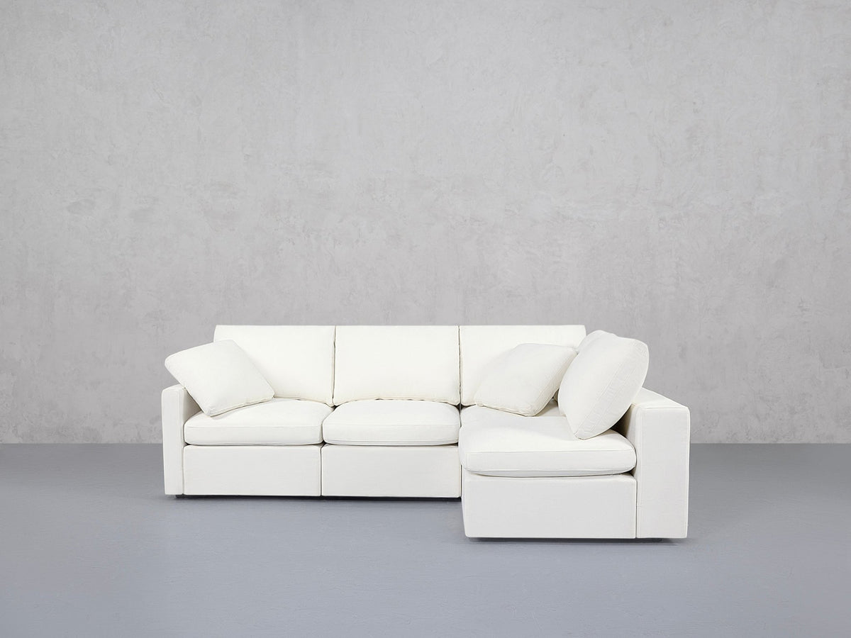 4-Seat Modular Open Corner Right Sectional (Thin Arm)