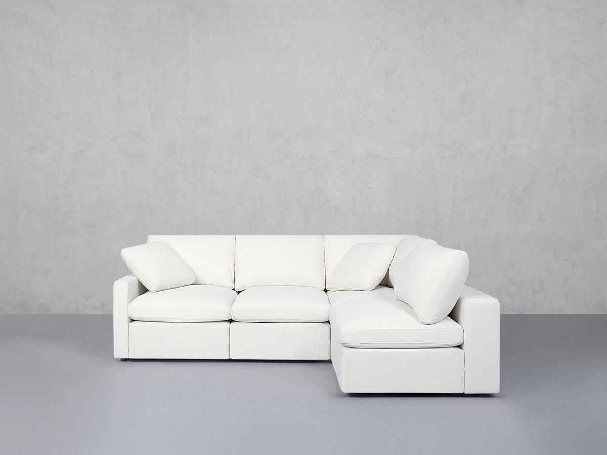4-Seat Modular Open Corner Right Sectional (Thin Arm)