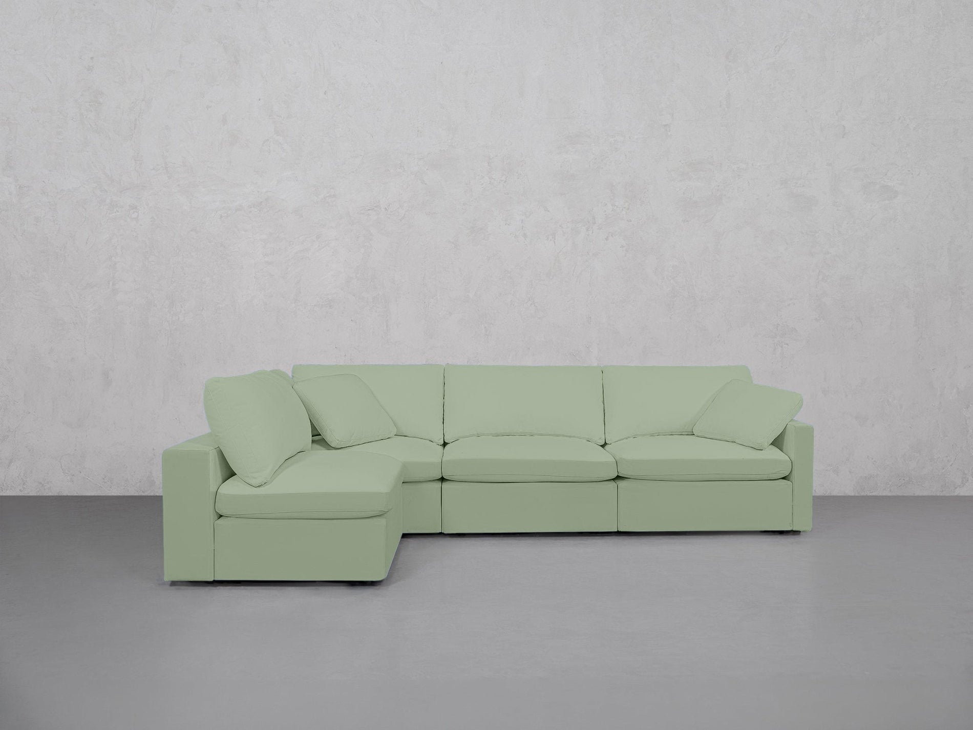 4-Seat Modular Open Corner Sectional (Thin Arm) - 7th Avenue