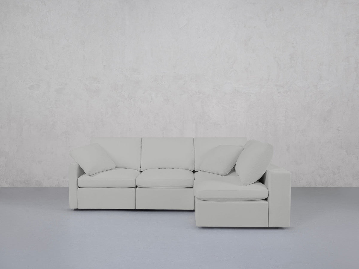 4-Seat Modular Open Corner Right Sectional (Thin Arm)