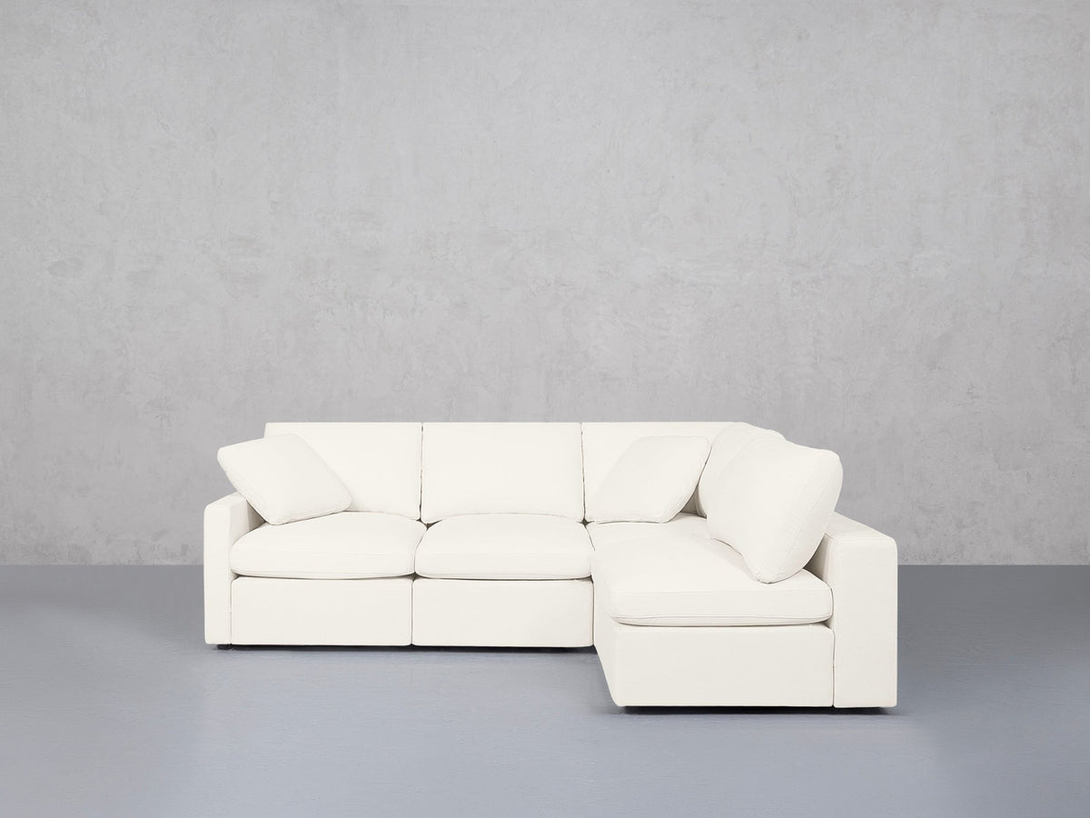 4-Seat Modular Open Corner Right Sectional (Thin Arm)