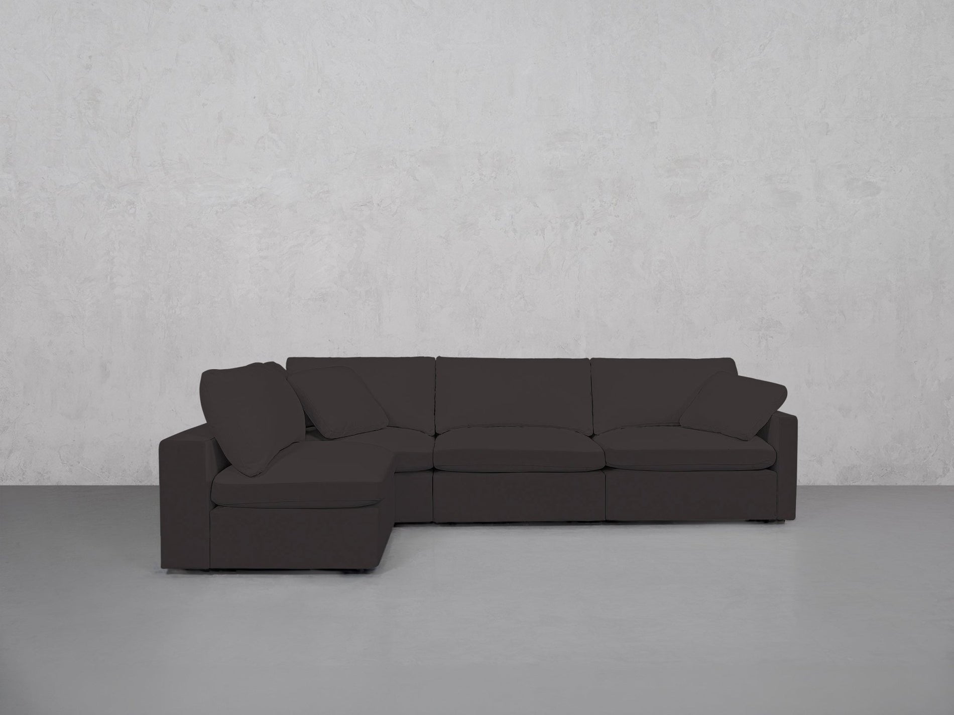 4-Seat Modular Open Corner Sectional (Thin Arms) - 7th Avenue