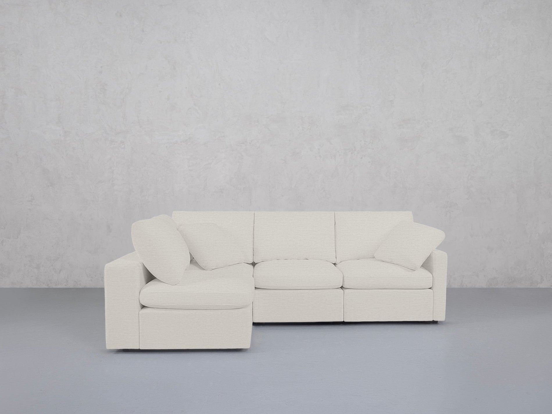 4-Seat Modular Open Corner Sectional (Thin Arms) - 7th Avenue