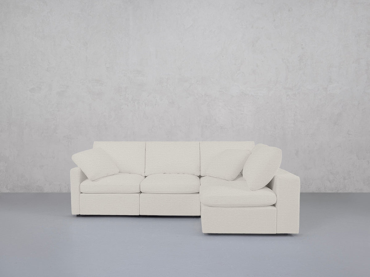 4-Seat Modular Open Corner Right Sectional (Thin Arm)